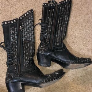 Double D Ranch Killa Flag Boots